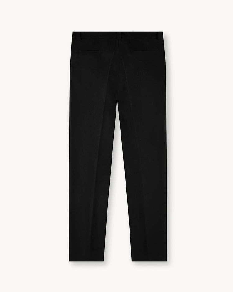 Twill Regular Fit Pants (Black)