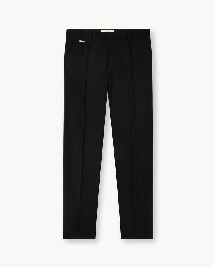 Twill Regular Fit Pants (Black)