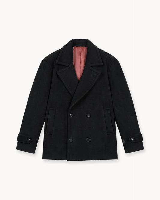 Wool Caban Jacket (Black)