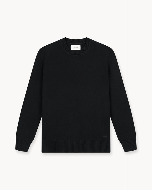 Wool Knit Crewneck (Black)