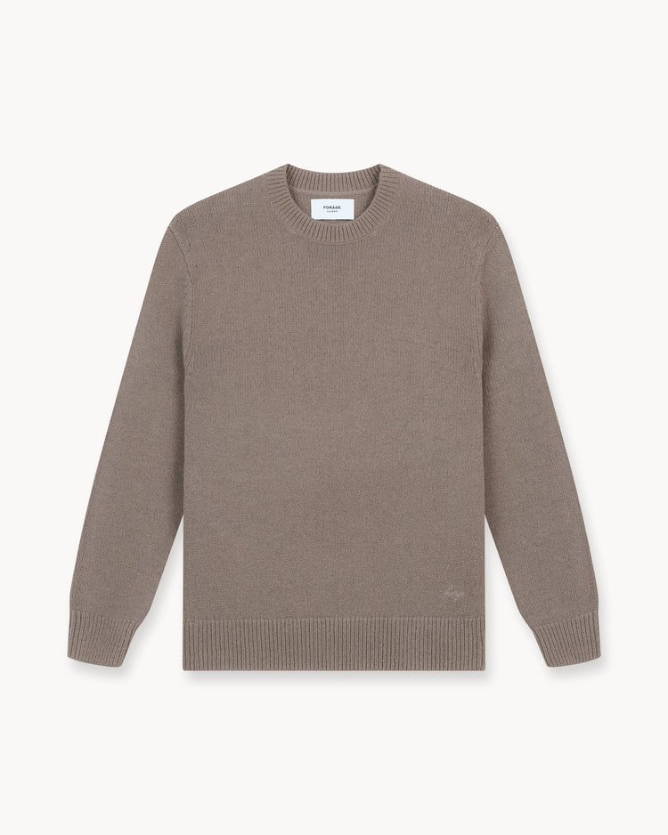 Wool Knit Crewneck (Mocca)