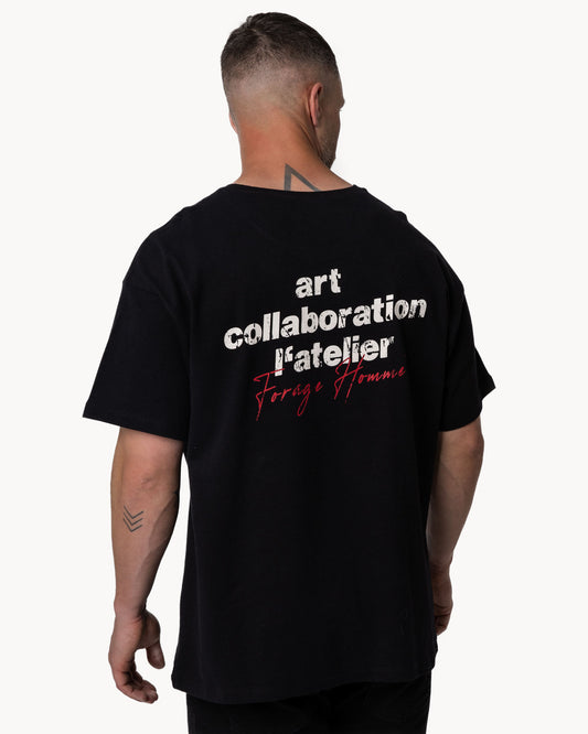 Relaxed T-Shirt Art Collab Vintage Black